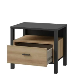 FORTE Szafka nocna z szufladą industrialna HIGH ROCK