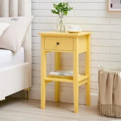 Szafki Nocne Dla Dzieci|Szafki Nocne|inny Szafka nocna z szufladą żółta TIXER