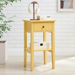 Szafki Nocne Dla Dzieci|Szafki Nocne|inny Szafka nocna z szufladą żółta TIXER