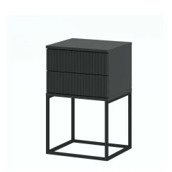 Szafka nocna z szufladami antracyt NOTTE