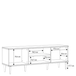 Szafki Rtv|Szafki|FORTE Szafka pod telewizor CALASETTA 160 cm