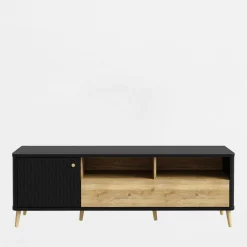 FORTE Szafka pod telewizor z ryflowaniem FIXSMILE 158.3 cm