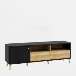 FORTE Szafka pod telewizor z ryflowaniem FIXSMILE 158.3 cm