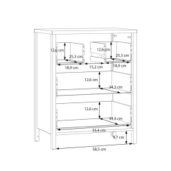 Szafki Umywalkowe|Szafki Umywalkowe|FORTE Szafka pod umywalkę nablatową IPSARION
