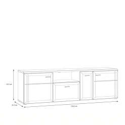 Szafki Rtv|Szafki|FORTE Szafka RTV AKINORI 174,5 cm