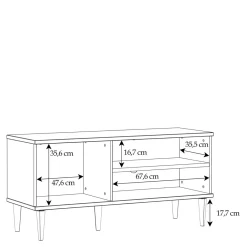 Szafki|Szafki Rtv|FORTE Szafka RTV boho CALASETTA 120 cm