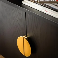 inny Szafka RTV czarna MOND 200 cm