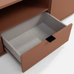 FORTE Szafka RTV GANYMEDE terracotta