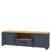 FORTE Szafka RTV granatowa BOHOL z szufladą