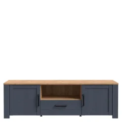 FORTE Szafka RTV granatowa BOHOL z szufladą