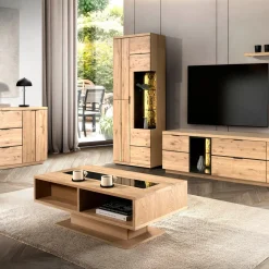 Szafki Rtv|Szafki|inny Szafka RTV loftowa z oświetleniem NAPOLI