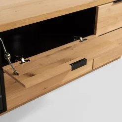 Szafki Rtv|Szafki|inny Szafka RTV loftowa z oświetleniem NAPOLI