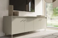 LENART Szafka RTV na metalowych nóżkach TORINO kaszmir