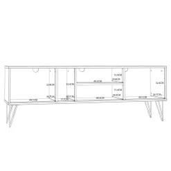 Szafki Rtv|Szafki|FORTE Szafka RTV szeroka z wysokimi nóżkami NEYLE