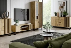 Szafka RTV z lamelami MALMO 183 cm