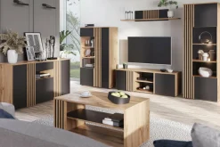 DiTrendi Szafka RTV z lamelami MALAGA