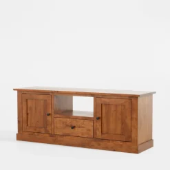 inny Szafka RTV z litego drewna PAOLA brzoza koniakowa, 150 cm