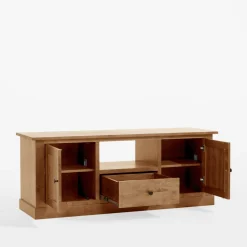 Szafki Rtv|Szafki|inny Szafka RTV z litego drewna PAOLA brzoza naturalna, 150 cm