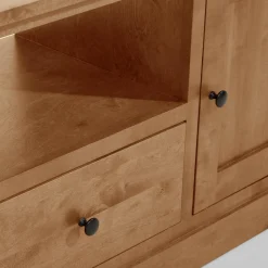 Szafki Rtv|Szafki|inny Szafka RTV z litego drewna PAOLA brzoza naturalna, 150 cm