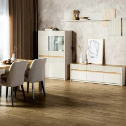 Szafki Rtv|Szafki|FORTE Szafka RTV z oświetleniem OAK SQUERE