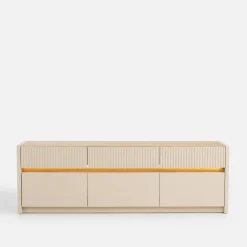 Szafki Rtv|Szafki|FORTE Szafka RTV z oświetleniem OAK SQUERE