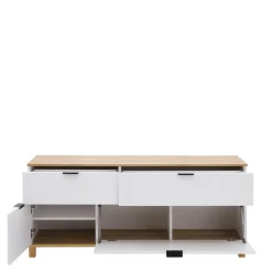 Szafka RTV z ryflowanym frontem PLISSEE 144,8 cm