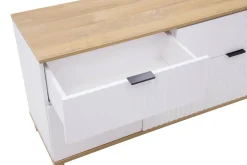 Szafka RTV z ryflowanym frontem PLISSEE 144,8 cm