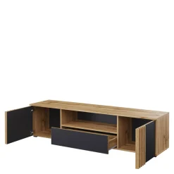 DiTrendi Szafka RTV z szufladą i lamelami MALAGA