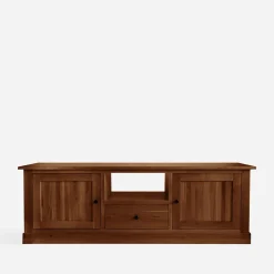 inny Szafka RTV z szufladą lite drewno STELLA dąb koniakowy