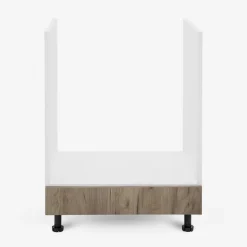 Szafki Kuchenne| Szafka stojąca pod piekarnik BASIC PLUS BP/D60P dark rockfort hickory