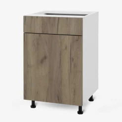 Szafki Kuchenne| Szafka stojąca z szufladą BASIC PLUS BP/D50SR1 dark rockfort hickory