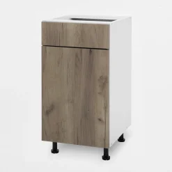 Szafka stojąca z szufladą BASIC PLUS BP/D40SR1 dark rockfort hickory