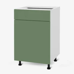 inny Szafka stojąca z szufladą BASIC PLUS BP/D50SR1 smoke green