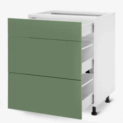 inny Szafka stojąca z szufladami BASIC PLUS BP/D60S3 smoke green