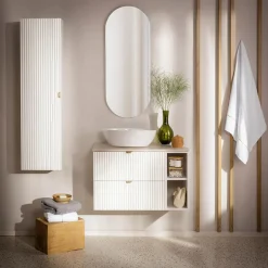 inny Szafka umywalkowa biały mat BELT 80 cm