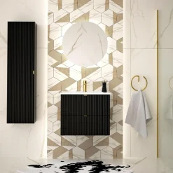 inny Szafka umywalkowa czarny mat BELT 60 cm