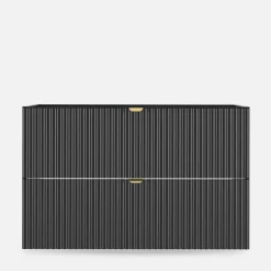 Szafki Umywalkowe|Szafki Umywalkowe|inny Szafka umywalkowa czarny mat BELT 80 cm