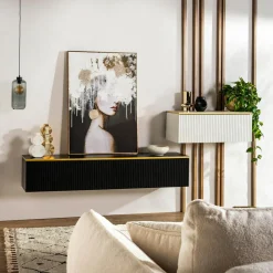 Szafki Rtv|Szafki|Exline Szafka wisząca biała GOLD 80 cm