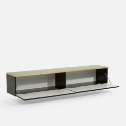 Exline Szafka wisząca czarna GOLD 160 cm