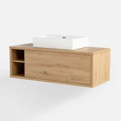 Szafki Umywalkowe|Szafki Umywalkowe|inny Szafka wisząca LADAMA z szufladą i umywalką