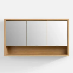 Szafki Łazienkowe|Szafki, Słupki I Półki Łazienkowe|inny Szafka wisząca zamykana z lustrem dąb artisan LADAMA