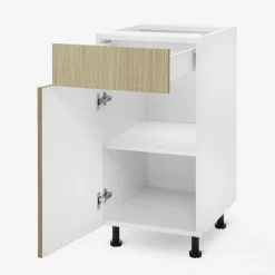 Szafki Kuchenne| Szafka z szufladą BASIC PLUS BP/D40S1 sand barbera oak