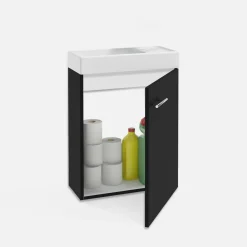 inny Szafka z umywalką czarna KIM 51 cm