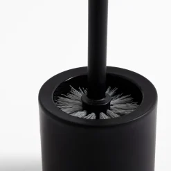 Akcesoria Łazienkowe|Akcesoria Łazienkowe|Estetica Szczotka do WC czarna z bambusowym uchwytem