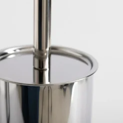 inny Szczotka do WC z pojemnikiem srebrna