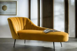 Szezlongi| Szezlong musztardowy VALUTA