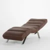 Szezlongi|Trend Line Szezlong skórzany brązowy SWING