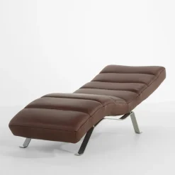 Szezlongi|Trend Line Szezlong skórzany brązowy SWING