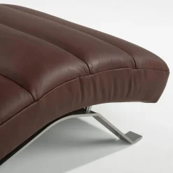 Szezlongi|Trend Line Szezlong skórzany brązowy SWING