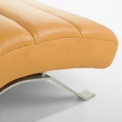 Szezlongi|Trend Line Szezlong skórzany musztardowy SWING